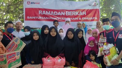 Alfamidi Palu – Lazismu Berbagi Keberkahan Ramadhan