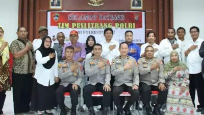 Penelitian, Puslitbang Polri Kunjungi Polresta Palu