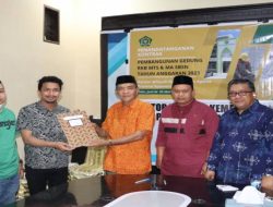 Kemenag Sulteng Tandatangani Kontrak Pembangunan RKB 1 MA dan 4 MTsN