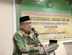 Kemenag Sulteng Tingkatkan Kompetensi Penceramah Agama Islam