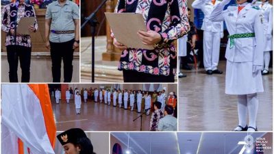 Bupati Kukuhkan Paskibraka Morut