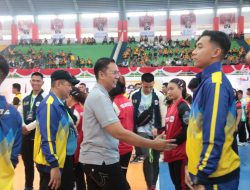 Hidayat Pakamundi Apresiasi Turnamen Bola Voli Kapolri Cup Zona VI
