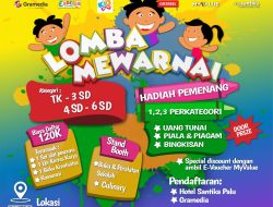 Lomba Mewarnai Meriahkan HUT Hotel Santika Palu