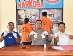 Polres Morut Tangkap Pria dan Wanita Di Penginapan, Sita 121 Gram Sabu