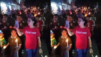 Diikuti Ratusan Jemaat, Pawai Lilin Gereja Eklesia Kolonodale Meriah Menyambut Natal dan Tahun Baru