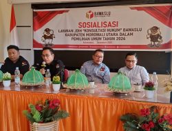 Bawaslu Morut Sosialisasikan Layanan Konsultasi Hukum untuk Pemilu 2024