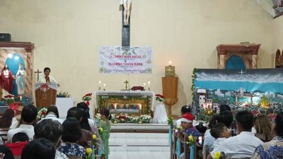 Ibadah Malam Natal di Morut Berlangsung Khidmat, Sampaikan Pesan Persatuan