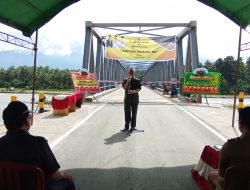 Rizal Intjenae Apresiasi Kinerja Dinas PUTR, Dua Jembatan di Sigi Diresmikan