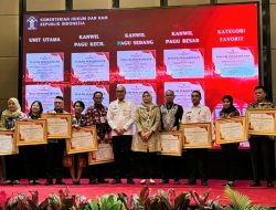Kemenkumham Sulteng Raih Penghargaan Kinerja Pelaksanaan Anggaran Terbaik