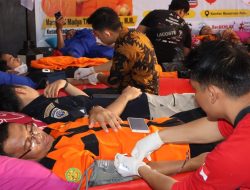 Donor Darah di Kantor Basarnas Palu, Hasilkan 52 Kantong Darah
