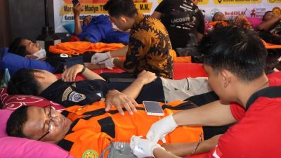 Donor Darah di Kantor Basarnas Palu, Hasilkan 52 Kantong Darah