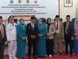 Ketua Komisi IV DPRD Sulteng Hadiri Pelantikan Pelaksana Jabatan Bupati Donggala