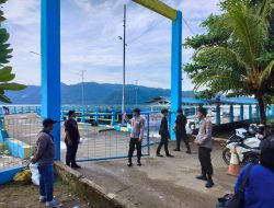 Polres Morowali Utara Amankan Arus Balik Lebaran, Jumlah Penumpang di Pelabuhan Feri Kolonodale Mulai Menurun
