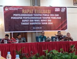 KPU Sigi Evaluasi Tahapan Penyelenggaraan Pemilu 2024 dan Persiapan Pemilihan Bupati dan Wakil Bupati