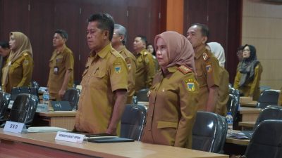 Sekretaris DPRD Sulteng Hadiri Rapat Evaluasi RKPD dan Penandatanganan Perjanjian Kinerja