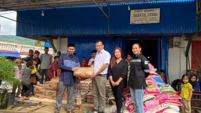 Peduli Anak Yatim, PT GNI Salurkan Bantuan Sembako di Panti Asuhan
