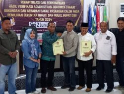 Pasangan Torki-Eben Belum Penuhi Syarat Dukungan di KPU Sigi