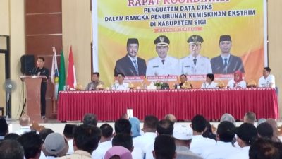 Bupati Sigi, Mohamad Irwan buka rakor DTKS.