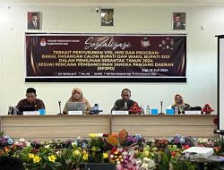 Visi Misi Bakal Pasangan Calon Bupati Sigi Harus Sesui RPJPD