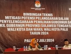 KPU Sulteng Tekankan Profesionalisme dalam Mitigasi Pelanggaran Pemilu