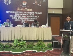 KPU Palu Tegaskan Visi Misi Paslon Wali Kota Harus Selaras RPJPD
