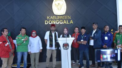 Yasin-Syafiah Resmi Daftar di KPU Donggala, Optimis Bawa Perubahan Besar