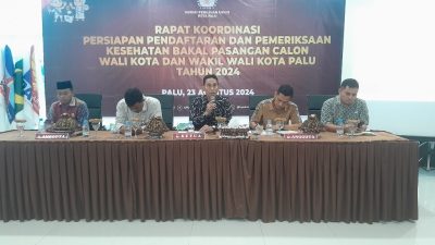 KPU Palu Matangkan Persiapan Pendaftaran dan Pemeriksaan Kesehatan Calon Kepala Daerah
