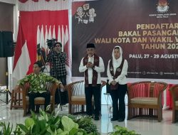 Hadianto-Imelda Resmi Daftar Pilwakot Palu, Siap Lanjutkan Perubahan Kota