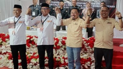 KPU Morut Tetapkan Nomor Urut Paslon Bupati