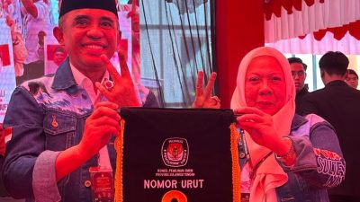 Pasangan Anwar Hafid dan dr. Reny Lamadjido Raih Nomor Urut 2