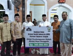 Anggota DPRD Donggala Hadiri Penyerahan Sumbangan untuk Pembangunan Kubah Masjid Raya