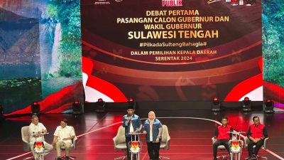Anwar-Reny Paparkan Gagasan Perubahan dalam Debat Perdana Pilgub Sulteng