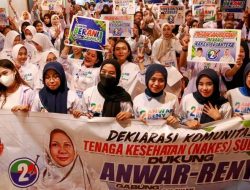 Ratusan Nakes Sulteng Nyatakan Dukungan untuk Anwar-Reny