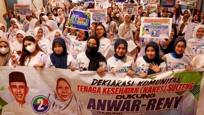 Ratusan Nakes Sulteng Nyatakan Dukungan untuk Anwar-Reny