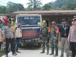 Distribusi Logistik Pilkada di Wilayah Sigi Berjalan Aman dengan Pengawalan TNI-Polri