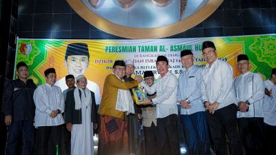 Bupati Sigi Resmikan Taman Al-Asmaul Husna dan Peringati Isra Mi’raj