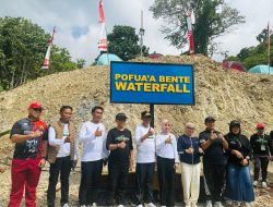 Syarifudin Hafid Ikut Resmikan Wisata Air Terjun Pofua’a Bente di Morowali