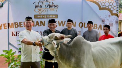 Kapolres Sigi Pimpin Penyembelihan Kurban, Wujud Kepedulian pada Sesama