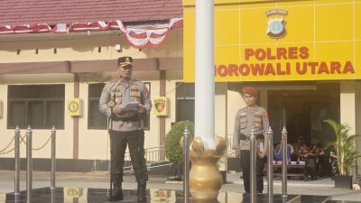 100 Personel Polres Morowali Utara Dikerahkan Amankan Pilkades Serentak