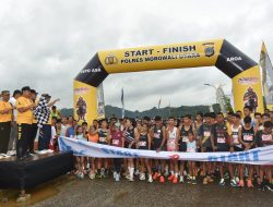 Ribuan Warga Padati Bhayangkara Morowali Utara Fun Run 7,9K, Hadiah Utama Sepeda Listrik dan Motor