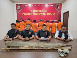 Polres Morowali Utara Tetapkan 8 Tersangka Bentrokan Warga Bimor Jaya dan Keuno