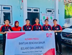 Alfamidi Salurkan Bantuan Bahan Pokok untuk Korban Banjir di Bolano Lambunu