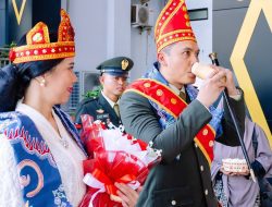 Dandim 1311/Morowali yang Baru Disambut Dengan Adat Mori di Kantor Bupati Morut