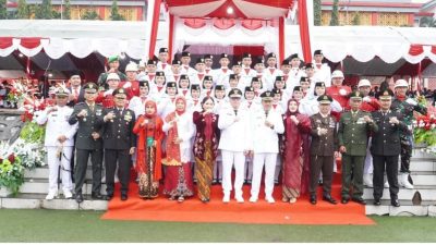 Hujan Tak Surutkan Khidmat Upacara HUT ke-80 RI di Morowali Utara