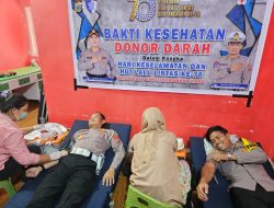 Satlantas Polres Morowali Utara Gelar Donor Darah di HUT Lalu Lintas Bhayangkara ke-70