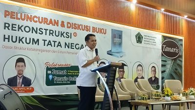 Akademisi UIN Datokarama Luncurkan Buku Rekonstruksi Hukum Tata Negara