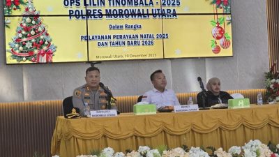 Kapolres Morowali Utara pimpin Rakor Ops Lilin Tinombala 2025, Guna Memastikan Perayaan Nataru berjalan aman dan kondusif