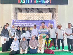 Donasi Rp10 Juta Pegawai dan Masjid Bappeda Disalurkan untuk 1.000 Paket Abon ke Sumatera