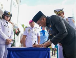 ‎Anwar Hafid Tekankan Sinergi Daerah dan TNI AL pada Sertijab Danlanal Palu
