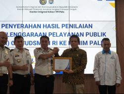 Imigrasi Palu Torehkan Prestasi Opini “Sangat Baik” dari Ombudsman RI